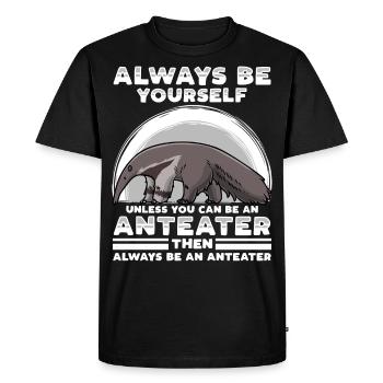 anteater - Men's Premium Organic T-Shirt - black - Front - Nico (187cm)