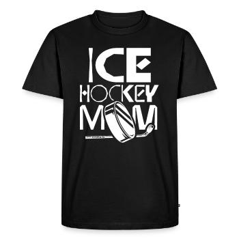 Hockey sur glace Mama Team hockey sur glace hockey sur glace - T-shirt Premium bio Homme - noir - Devant - Nico (187cm)