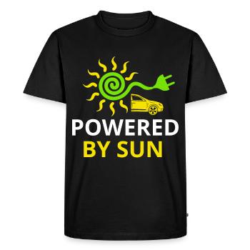 Car Solar Power Environmental Love Electric Car - Men's Premium Organic T-Shirt - black - Front - Nico (187cm)