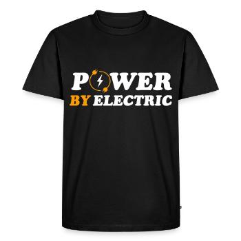 Voiture électrique électrique électrique électro-électrique power batterie - T-shirt Premium bio Homme - noir - Devant - Nico (187cm)