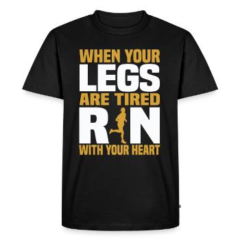 Motivations - T-shirt Premium bio Homme - noir - Devant - Nico (187cm)