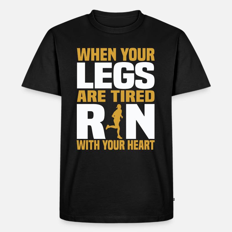Motivationssprüche - Männer Premium Bio T-Shirt - Schwarz