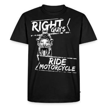 Motorcycle Lifestyle / Motorcycle / Motorcycles biker - Men's Premium Organic T-Shirt - black - Front - Nico (187cm)