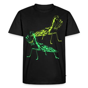 Insect Wildlife Praying mantis Insects Children - Men's Premium Organic T-Shirt - black - Front - Nico (187cm)