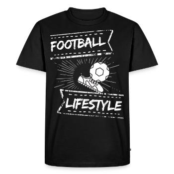Football / Football / Futbol / Football - T-shirt Premium bio Homme - noir - Devant - Nico (187cm)