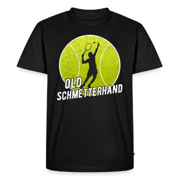 Entraîneur de tennis tennis joueur de tennis - T-shirt Premium bio Homme - noir - Devant - Nico (187cm)