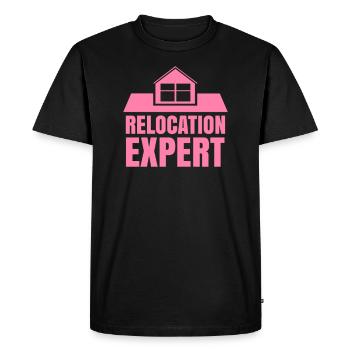 Umzug Experte Umziehen Umzüge Umzugsfirma - Männer Premium Bio T-Shirt - Schwarz - Vorne - Nico (187cm)