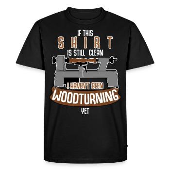 Turning Woodturning Turner - Men's Premium Organic T-Shirt - black - Front - Nico (187cm)