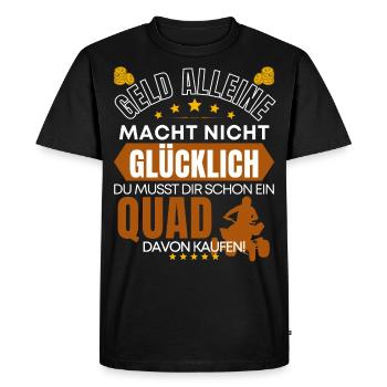 Lustiger Quad Fahrer Spruch - Quad Biker Spruch - Männer Premium Bio T-Shirt - Schwarz - Vorne - Nico (187cm)