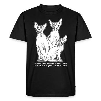 Sphynx chat Sphinx | Cadeau de propriétaire de chat - T-shirt Premium bio Homme - noir - Devant - Nico (187cm)
