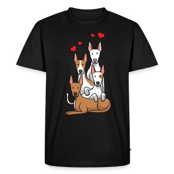 Podenco chiens - T-shirt Premium bio Homme - noir - Devant - Nico (187cm)