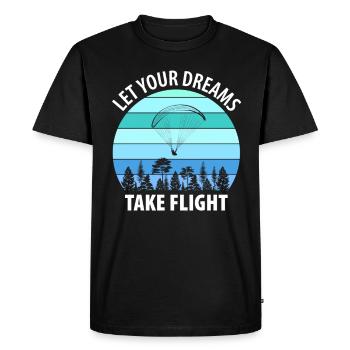Paragliding Gleitschirm Paragleiter Paraglider - Men's Premium Organic T-Shirt - black - Front - Nico (187cm)