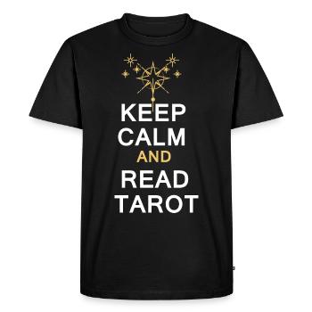 Cartes de tarot Devin Tarot Cartes à jouer - T-shirt Premium bio Homme - noir - Devant - Nico (187cm)