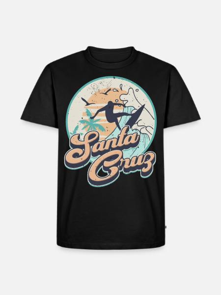 Santa Cruz - Männer Premium Bio T-Shirt - Schwarz