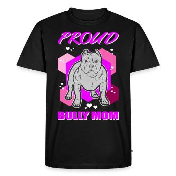 American Bully Mom Dog Owner Dog Gift - Men's Premium Organic T-Shirt - black - Front - Nico (187cm)