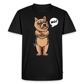 Sturer Norwich Terrier - T-shirt Premium bio Homme - noir - Devant - Nico (187cm)