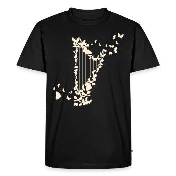 Harpe et harpe harpe harpistes - T-shirt Premium bio Homme - noir - Devant - Nico (187cm)