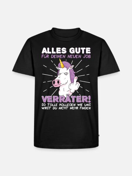 Jobwechsel Neuer Job Abschied Abschiedsgeschenk - Männer Premium Bio T-Shirt - Schwarz