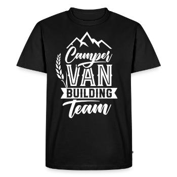 Campervan construire voiture de camping-car de l’équipe - T-shirt Premium bio Homme - noir - Devant - Nico (187cm)