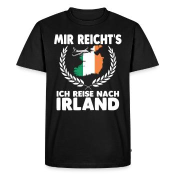 Enough for me I travel to IrelandMir enough I r - Men's Premium Organic T-Shirt - black - Front - Nico (187cm)