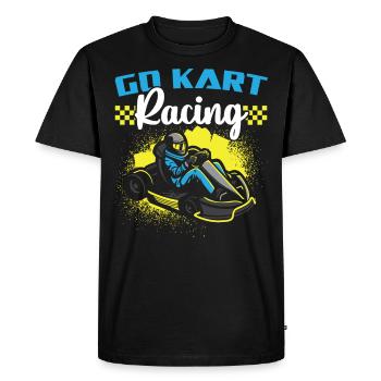 GoKart Racing - T-shirt Premium bio Homme - noir - Devant - Nico (187cm)