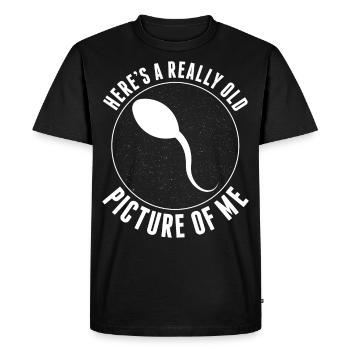 Here's a really old picture of me Funny - Men's Premium Organic T-Shirt - black - Front - Nico (187cm)