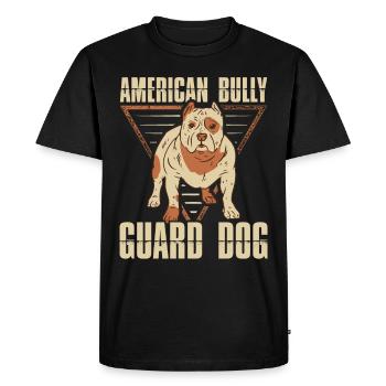 American Bully Dog Dog Owner Gift - Men's Premium Organic T-Shirt - black - Front - Nico (187cm)