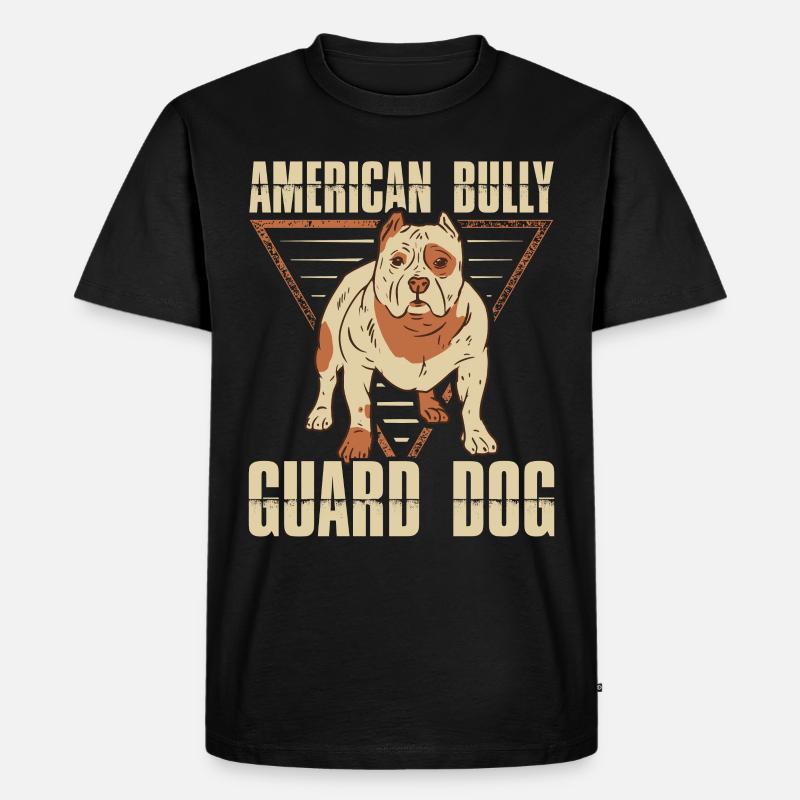 American Bully Hunde Hundebesitzer Geschenk - Männer Premium Bio T-Shirt - Schwarz