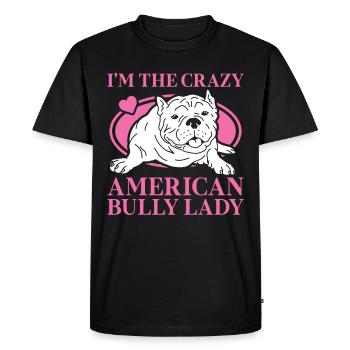 American Bully Mom Dog Owner Dog Gift - Men's Premium Organic T-Shirt - black - Front - Nico (187cm)