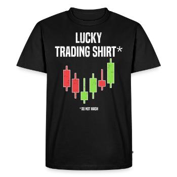 Actionnaire Action Trading Candles Bourse Marché boursier - T-shirt Premium bio Homme - noir - Devant - Nico (187cm)