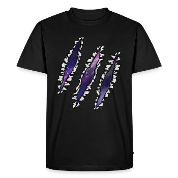 Scratch Galaxy Spatial - T-shirt Premium bio Homme - noir - Devant - Nico (187cm)