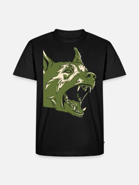 attack dog - Men's Premium Organic T-Shirt - black