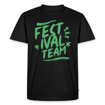 Festival Équipe Musique Festivals Festivals - T-shirt Premium bio Homme - noir - Devant - Nico (187cm)