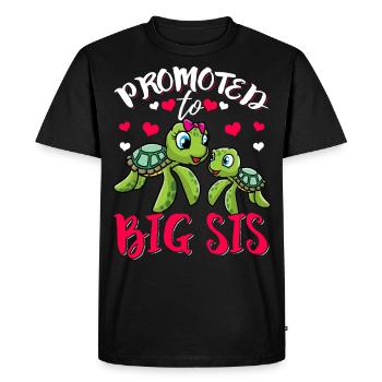 Je vais avoir une grande soeur de la grossesse cadeau - T-shirt Premium bio Homme - noir - Devant - Nico (187cm)
