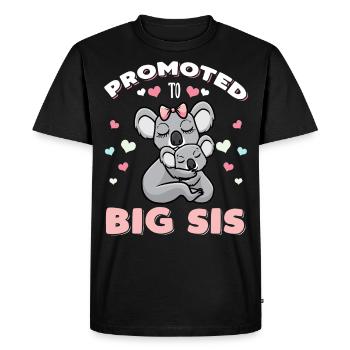 Je vais avoir une grande soeur de la grossesse cadeau - T-shirt Premium bio Homme - noir - Devant - Nico (187cm)