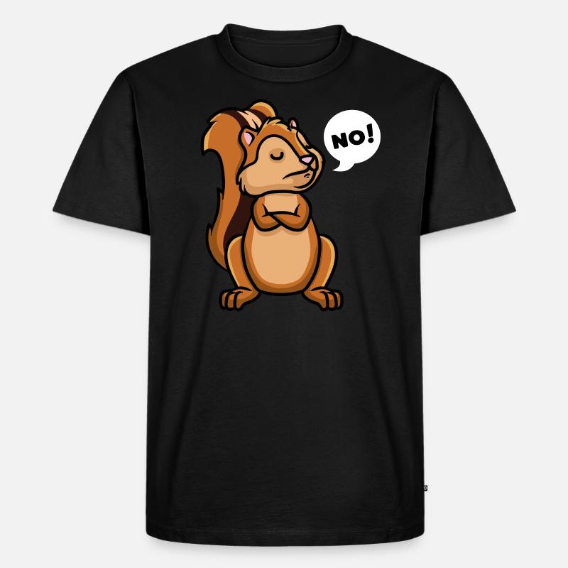 Streifenhörnchen Backenhörnchen - Männer Premium Bio T-Shirt - Schwarz