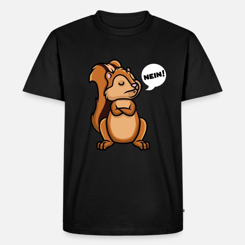 Streifenhörnchen Backenhörnchen - Männer Premium Bio T-Shirt - Schwarz