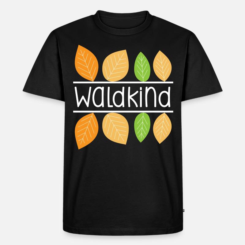 Waldkind - Männer Premium Bio T-Shirt - Schwarz
