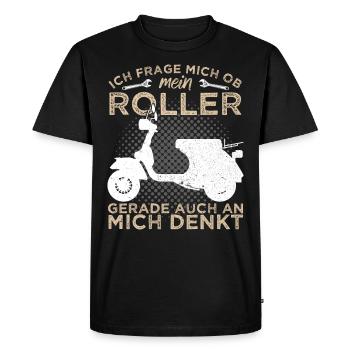 Scooter scooter deux roues - T-shirt Premium bio Homme - noir - Devant - Nico (187cm)