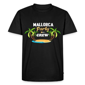 Mallorca Party Crew Malle Palms Bucket Booze - Men's Premium Organic T-Shirt - black - Front - Nico (187cm)