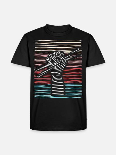 Drums Drumsticks Drummer Drummer - Men's Premium Organic T-Shirt - black