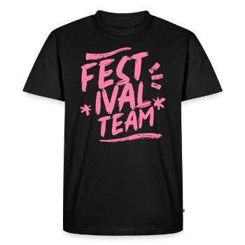 Festival Team Festival-goers Festivals Musikfest - Men's Premium Organic T-Shirt - black - Front - Nico (187cm)