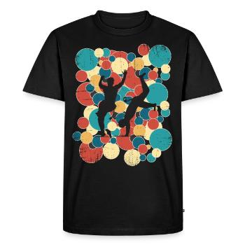 Capoeira - T-shirt Premium bio Homme - noir - Devant - Nico (187cm)