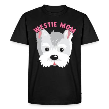 Westie Mom West Highland Terrier Cadeau - T-shirt Premium bio Homme - noir - Devant - Nico (187cm)