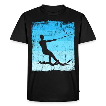 Ski nautique Ski nautique Ski nautique Ski nautique - T-shirt Premium bio Homme - noir - Devant - Nico (187cm)