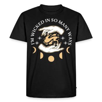 We Are The Daughters Of The Witches You Could Not - Men's Premium Organic T-Shirt - black - Front - Nico (187cm)