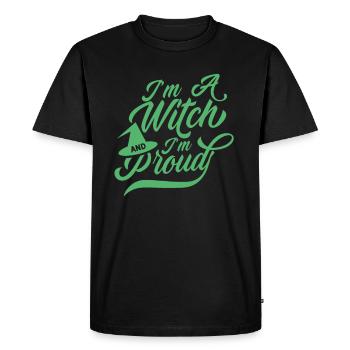 Je suis une sorcière et fière sorcière sorcières sorcières - T-shirt Premium bio Homme - noir - Devant - Nico (187cm)