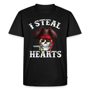 Pirates Pirat Pirates Chapeau pirate - T-shirt Premium bio Homme - noir - Devant - Nico (187cm)