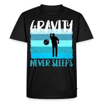 Boule Pétanque pétanque pétanque - T-shirt Premium bio Homme - noir - Devant - Nico (187cm)