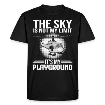 Helicopter Pilot Helicopter Helicopter - Men's Premium Organic T-Shirt - black - Front - Nico (187cm)